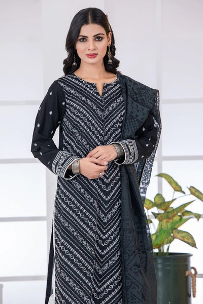 Lakhany 2 Piece Stitched Chikankari Embroidered Cambric Shirt and Organza Jacquard - LSM-2739