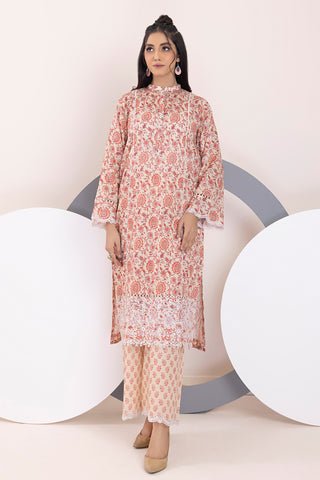 Lakhany 02 Piece Ready to Wear Embroidered Shirt & Trouser - LSM-3053