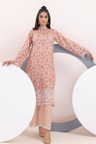 Lakhany 02 Piece Ready to Wear Embroidered Shirt & Trouser - LSM-3053