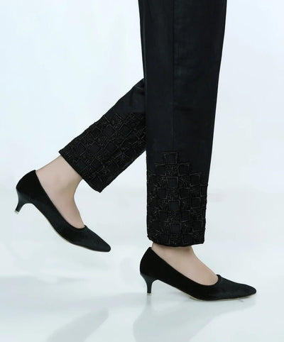 Lakhany 01 Piece Embroidered Stitched Trousers LSM-T-1599-Black