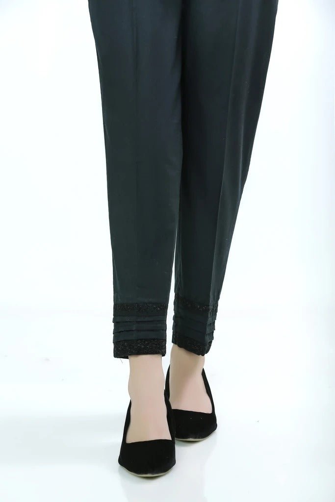 Lakhany 01 Piece Embroidered Stitched Trousers LSM-T-1608-Black