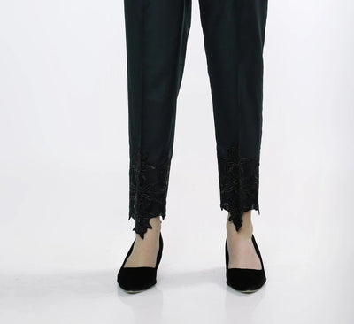 Lakhany 01 Piece Embroidered Stitched Trousers LSM-T-1612-Black