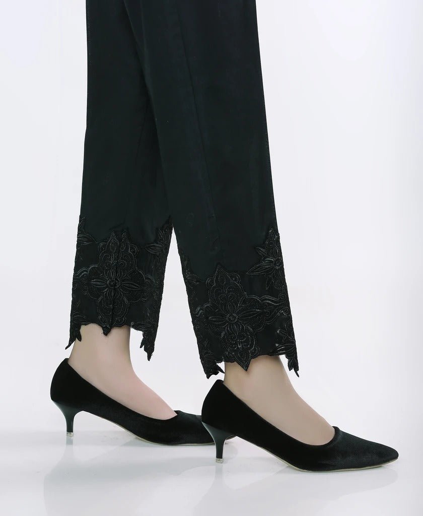 Lakhany 01 Piece Embroidered Stitched Trousers LSM-T-1612-Black