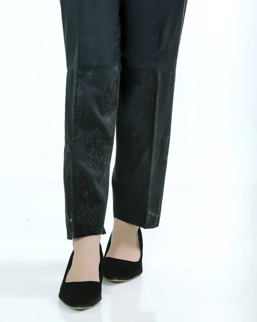 Lakhany 01 Piece Embroidered Stitched Trousers LSM-T-1614-Black