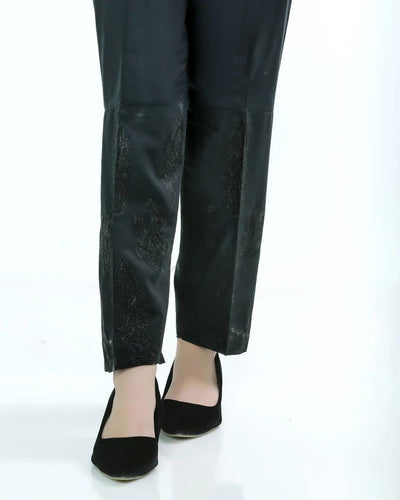 Lakhany 01 Piece Embroidered Stitched Trousers LSM-T-1614-Black