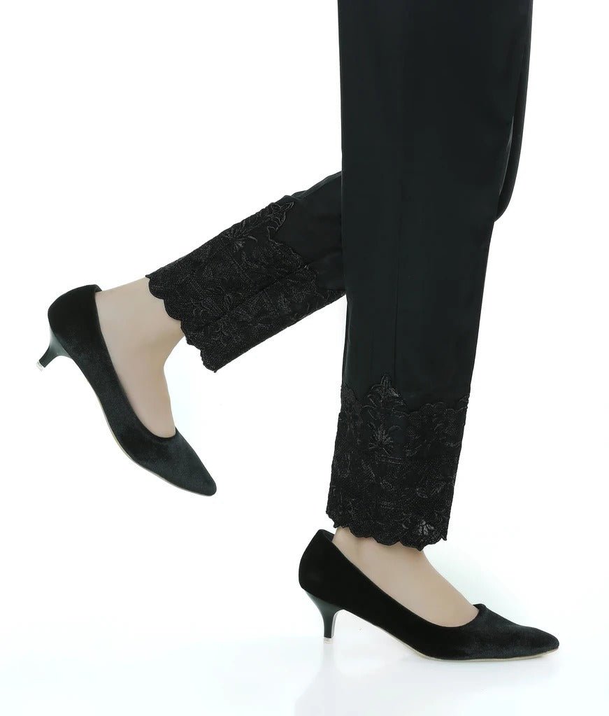 Lakhany 01 Piece Embroidered Stitched Trousers LSM-T-1618-Black