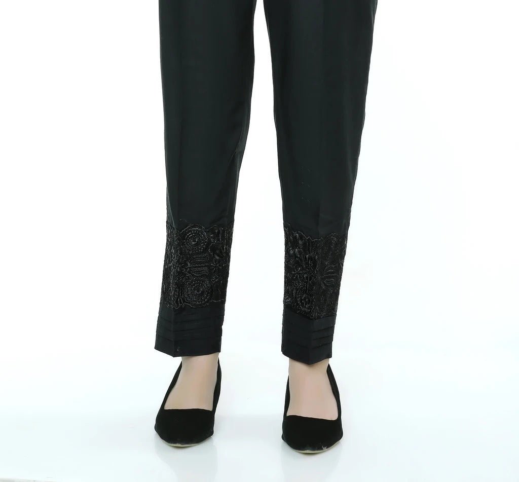 Lakhany 01 Piece Embroidered Stitched Trousers LSM-T-1621-Black