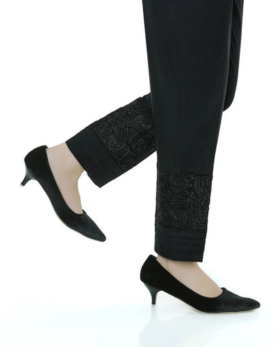 Lakhany 01 Piece Embroidered Stitched Trousers LSM-T-1621-Black