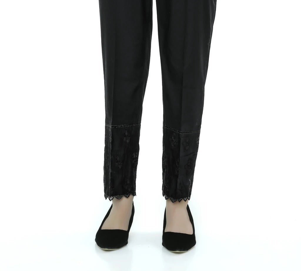 Lakhany 01 Piece Embroidered Stitched Trousers LSM-T-1623-Black