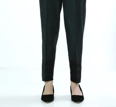 Lakhany 01 Piece Embroidered Stitched Trousers LSM-T-1624-Black