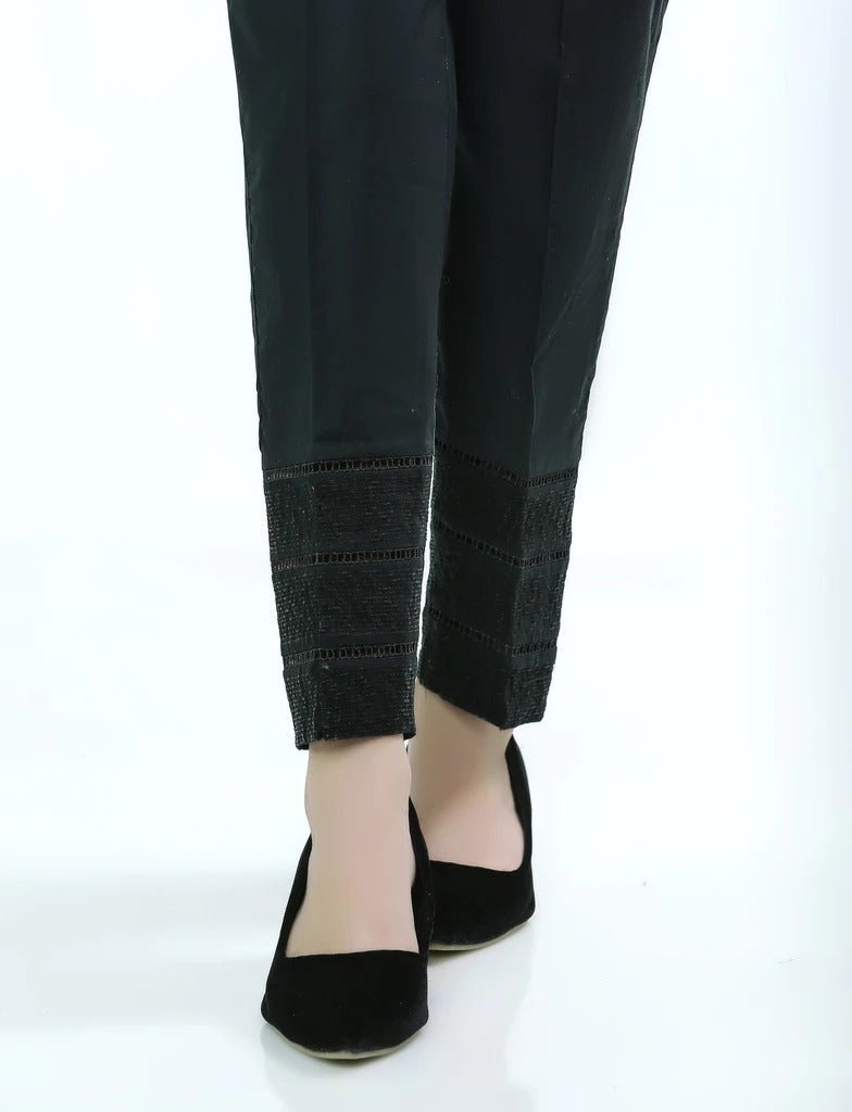 Lakhany 01 Piece Embroidered Stitched Trousers LSM-T-1624-Black