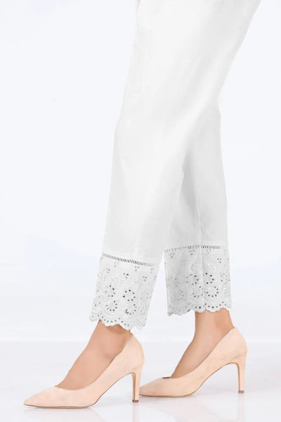 Lakhany 01 Piece Embroidered Stitched Bottoms LSM-T-2332 Off White