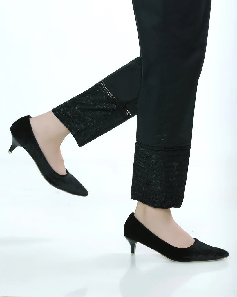 Lakhany 01 Piece Embroidered Stitched Trousers LSM-T-58-Black