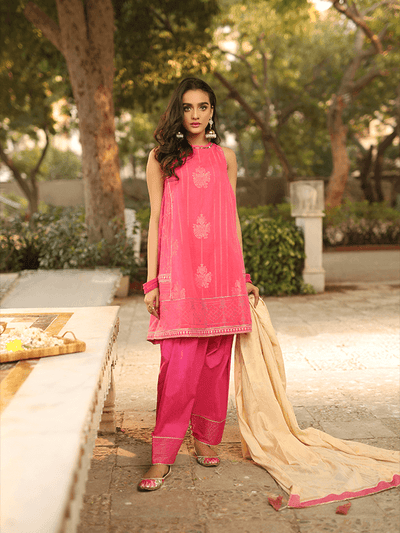 Lakhany Jacquard Embroidered Lawn spring collection 3pc Suit JC-2094