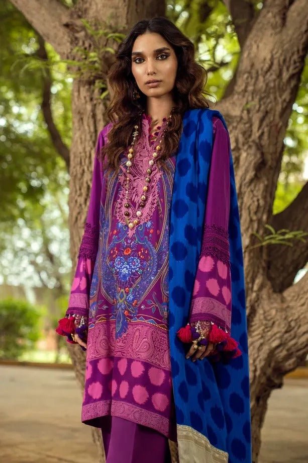 SANA SAFINAZ 3 Piece Unstitched Muzlin Winter Suit M214-003B