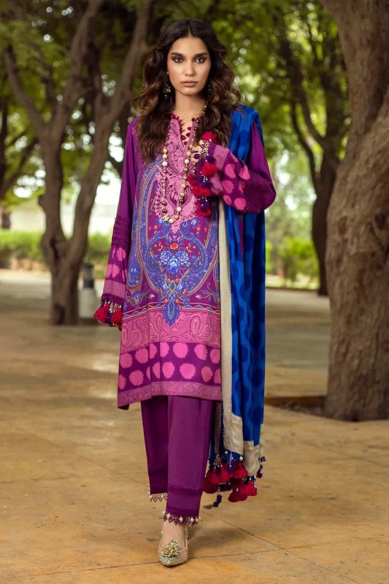 SANA SAFINAZ 3 Piece Unstitched Muzlin Winter Suit M214-003B