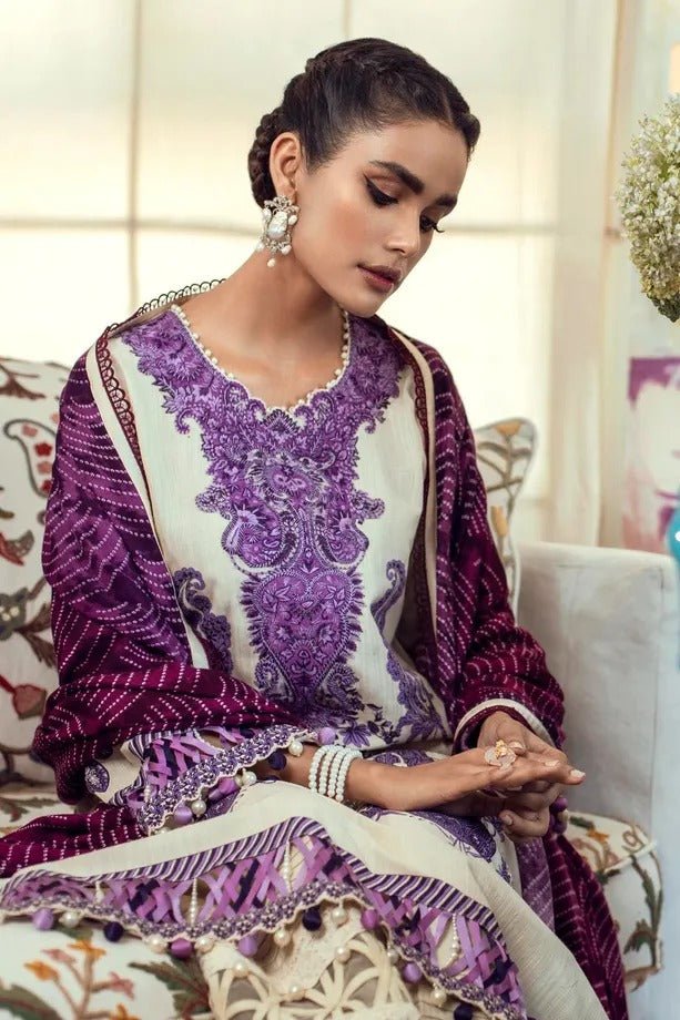 SANA SAFINAZ 3 Piece Unstitched Muzlin Winter Suit M214-006A