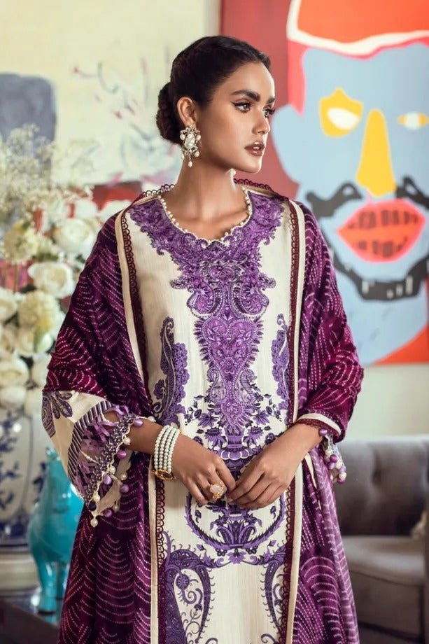 SANA SAFINAZ 3 Piece Unstitched Muzlin Winter Suit M214-006A