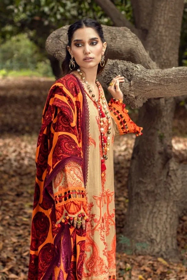 SANA SAFINAZ 3 Piece Unstitched Muzlin Winter Suit M214-012B