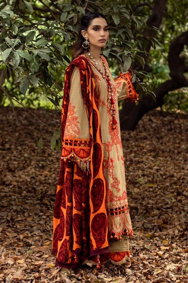 SANA SAFINAZ 3 Piece Unstitched Muzlin Winter Suit M214-012B