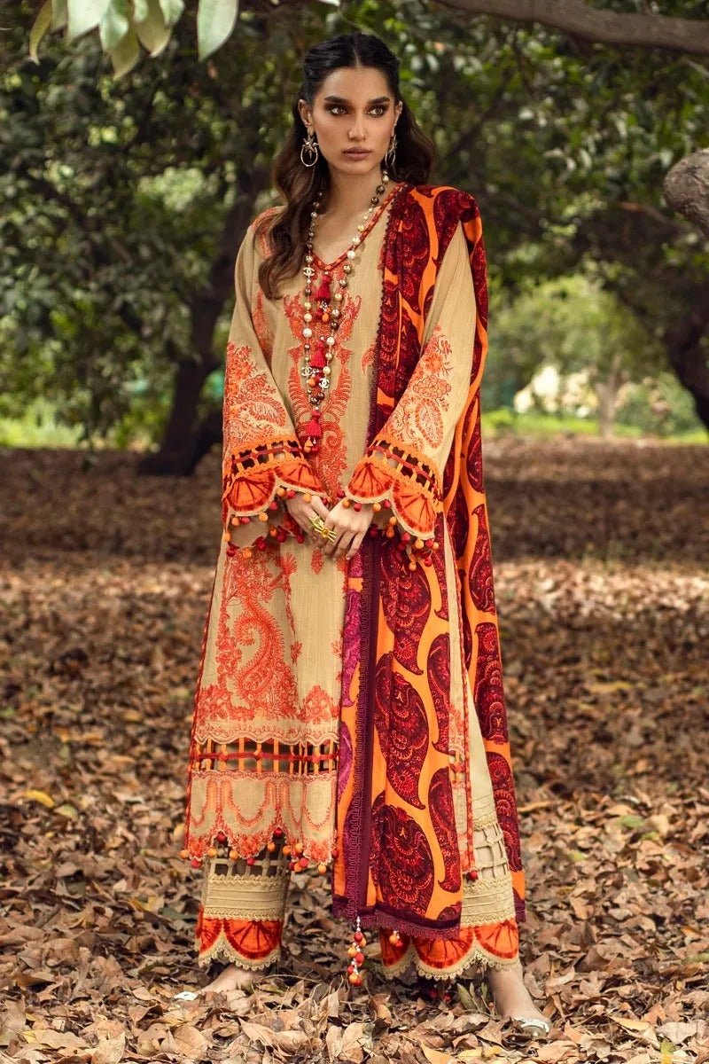 SANA SAFINAZ 3 Piece Unstitched Muzlin Winter Suit M214-012B