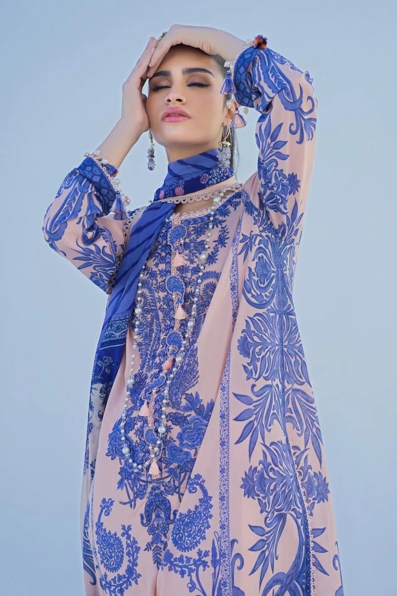 SANA SAFINAZ 3 Piece Unstitched Digital Printed Suit - M222-010A-CI