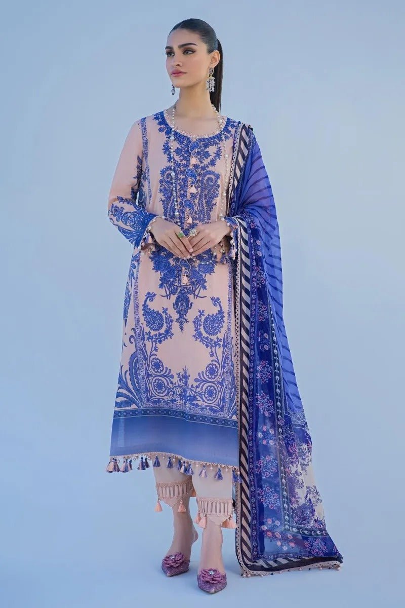 SANA SAFINAZ 3 Piece Unstitched Digital Printed Suit - M222-010A-CI