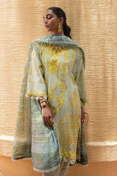 SANA SAFINAZ 3 Piece Unstitched Embroidered Printed Suit - M223-009A-CG