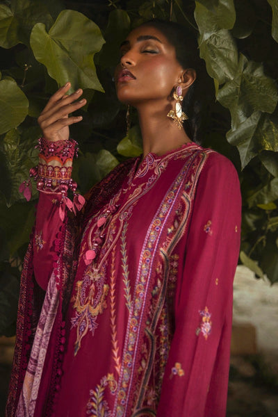 SANA SAFINAZ 3 Piece Unstitched Gold & Paste Printed Suit - M224-004B-CP
