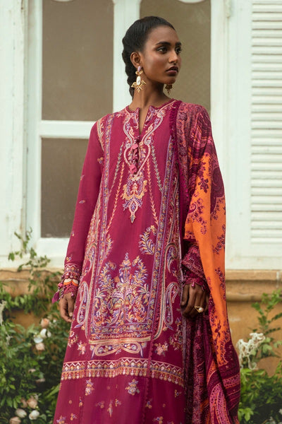 SANA SAFINAZ 3 Piece Unstitched Gold & Paste Printed Suit - M224-004B-CP