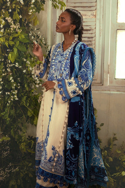 SANA SAFINAZ 3 Piece Unstitched Gold & Paste Printed Suit - M224-018A-CP