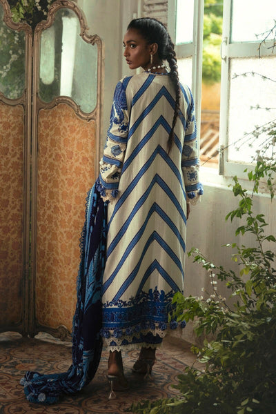 SANA SAFINAZ 3 Piece Unstitched Gold & Paste Printed Suit - M224-018A-CP