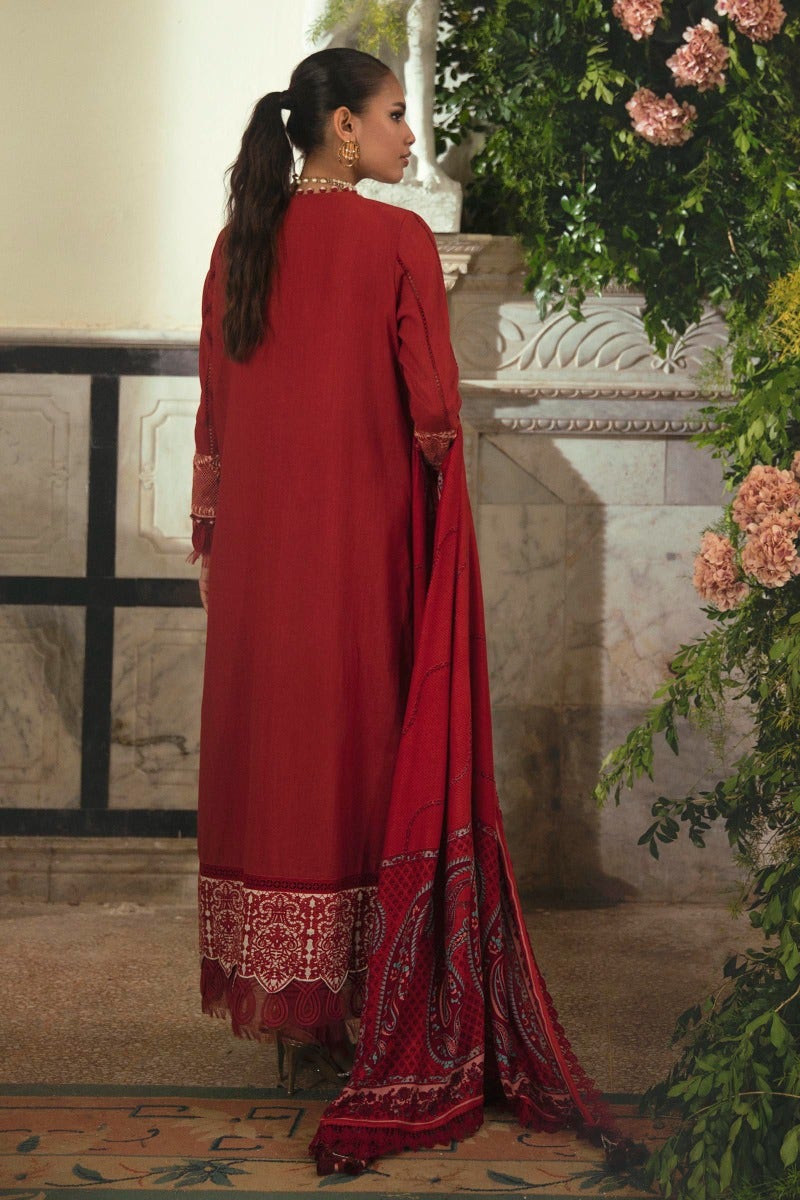 SANA SAFINAZ 3 Piece Unstitched Gold & Paste Printed Suit - M224-020A-CP