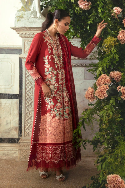 SANA SAFINAZ 3 Piece Unstitched Gold & Paste Printed Suit - M224-020A-CP