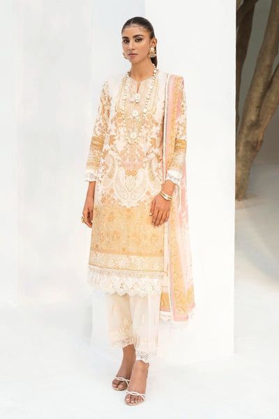 SANA SAFINAZ 3 Piece Unstitched Printed Embroidered Lawn Suit - M231-007B-CI