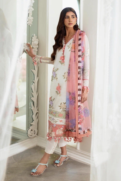 SANA SAFINAZ 3 Piece Unstitched Printed Embroidered Lawn Suit - M231-010B-CH