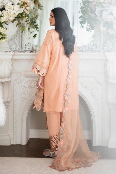 SANA SAFINAZ 3 Piece Unstitched Printed Embroidered Lawn Suit - M231-013B-CZ