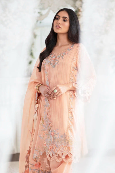 SANA SAFINAZ 3 Piece Unstitched Printed Embroidered Lawn Suit - M231-013B-CZ