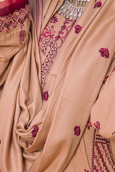 Rang Rasiya 3 Piece Stitched Embroidered Dobby Linen Suit D-13 MEHSAN