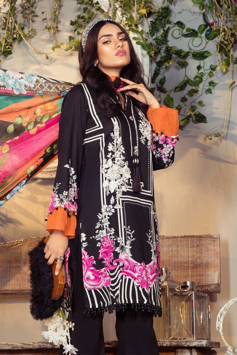 Maria.B Unstitched 3 Piece Spring Summer Suit MPT-1006-B