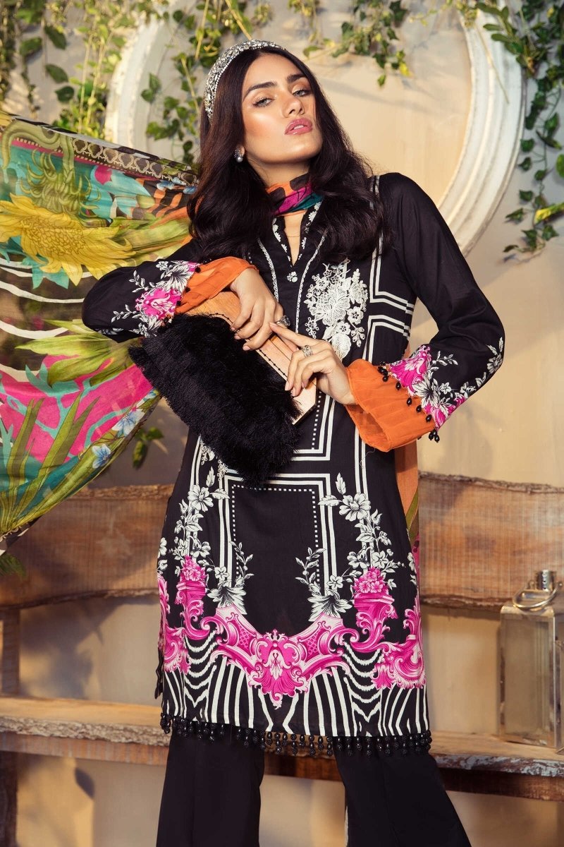 Maria.B Unstitched 3 Piece Spring Summer Suit MPT-1006-B