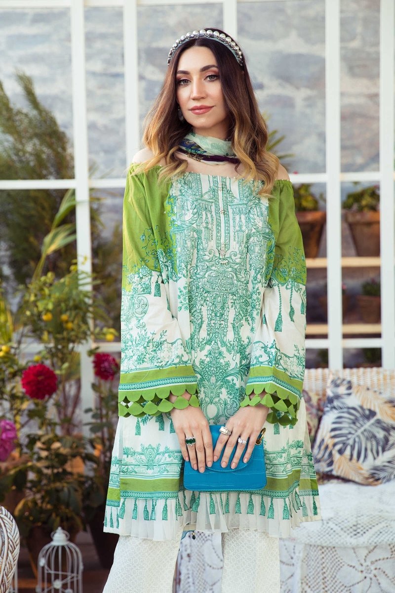 Maria.B Unstitched 3 Piece Spring Summer Suit MPT-1007-A