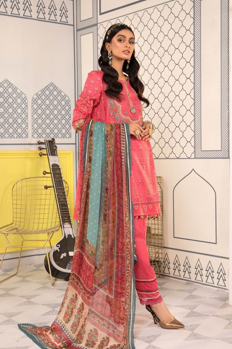 Maria.B Unstitched 3 Piece M.Prints MPT-1111-B