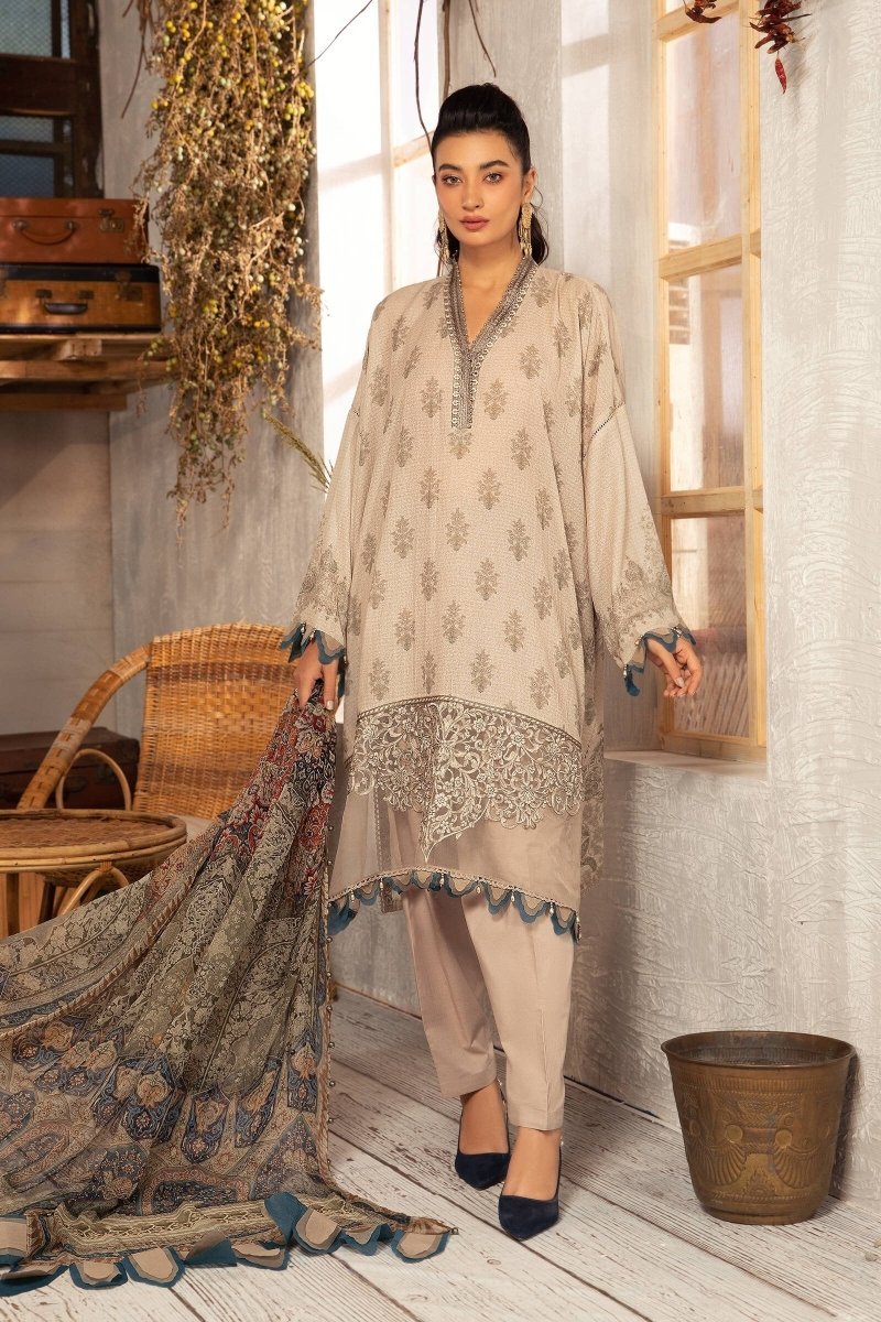 Maria.B Unstitched 3 Piece M.Prints MPT-1212-B