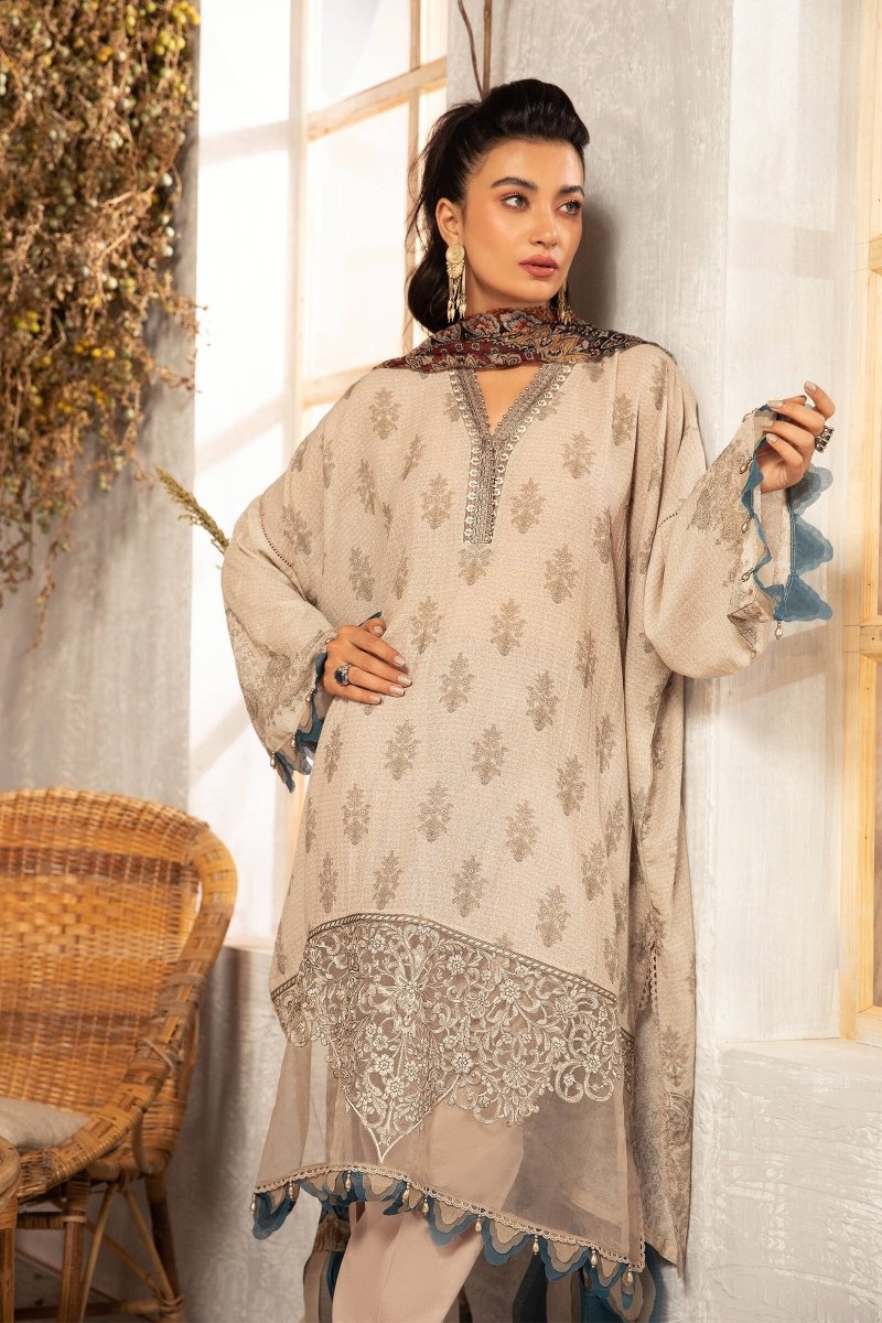 Maria.B Unstitched 3 Piece M.Prints MPT-1212-B