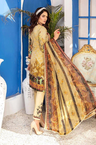 Munira Designer 3 Piece Stitched Digital Print Swiss Lawn Suit - MSL-04
