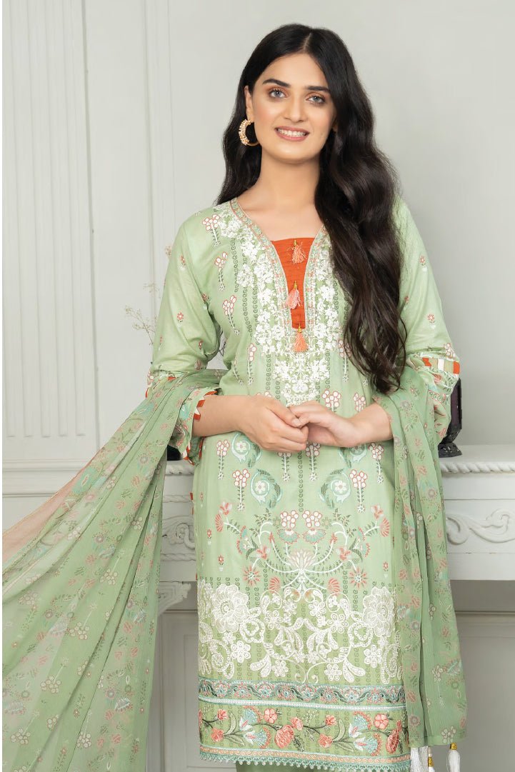 Munira Designer 3 Piece Stitched Digital Lawn Suit - MSL-07 A