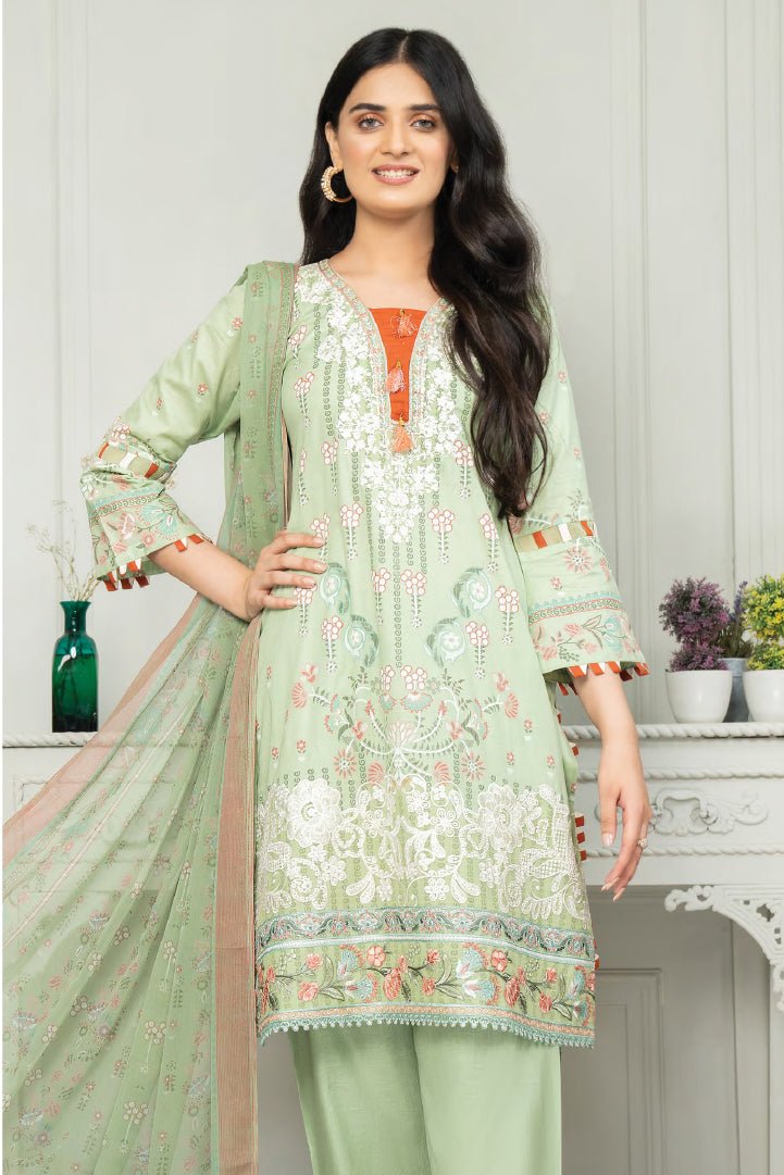 Munira Designer 3 Piece Stitched Digital Lawn Suit - MSL-07 A