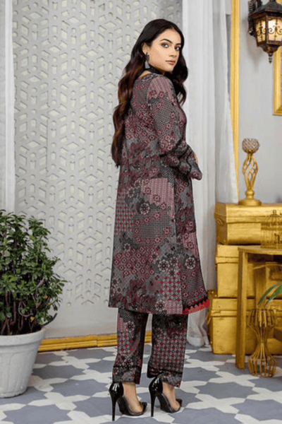 Munira Designer 2 Piece Stitched Dhanak Fabrics Printed Suit - MSL-08