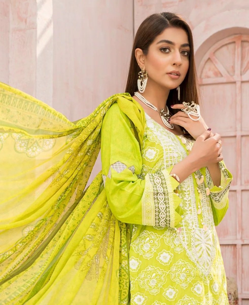 Munira Designer 3 Piece Stitched Embroidered Chicken Kari style Suit - MSL 05